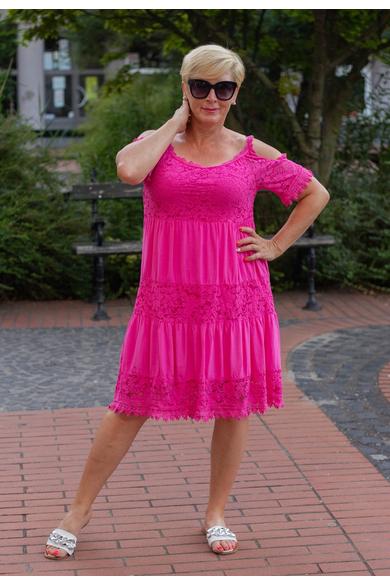 Bonita pink színű csipke ruha