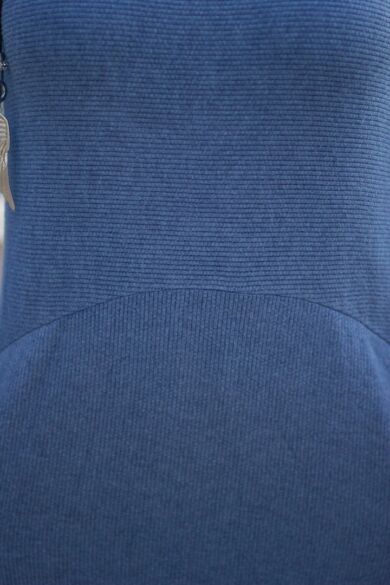 Zoyé kék színű puha kötött tunika-ruha