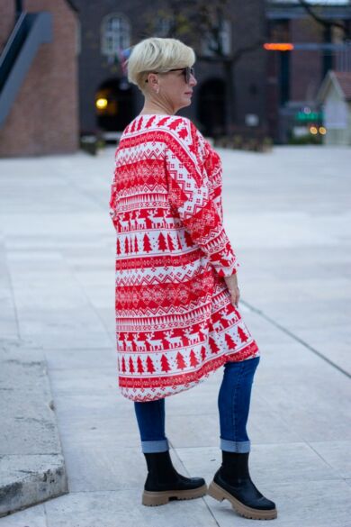 Karácsonyi vékony kötött pulóver