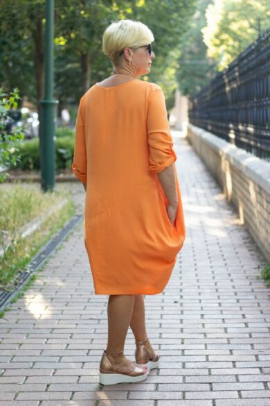 ADRIANA narancs színű ruha