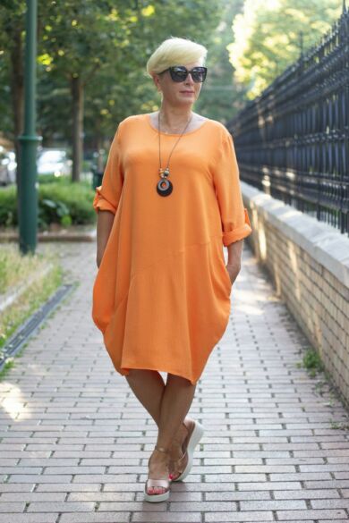 ADRIANA narancs színű ruha