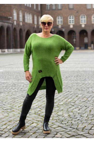 Barbara finom kötött zöld pulcsi